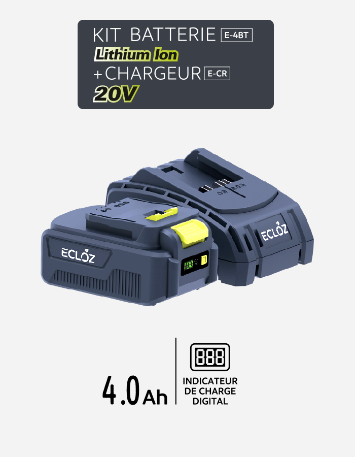 Kit batterie + chargeur E-CR